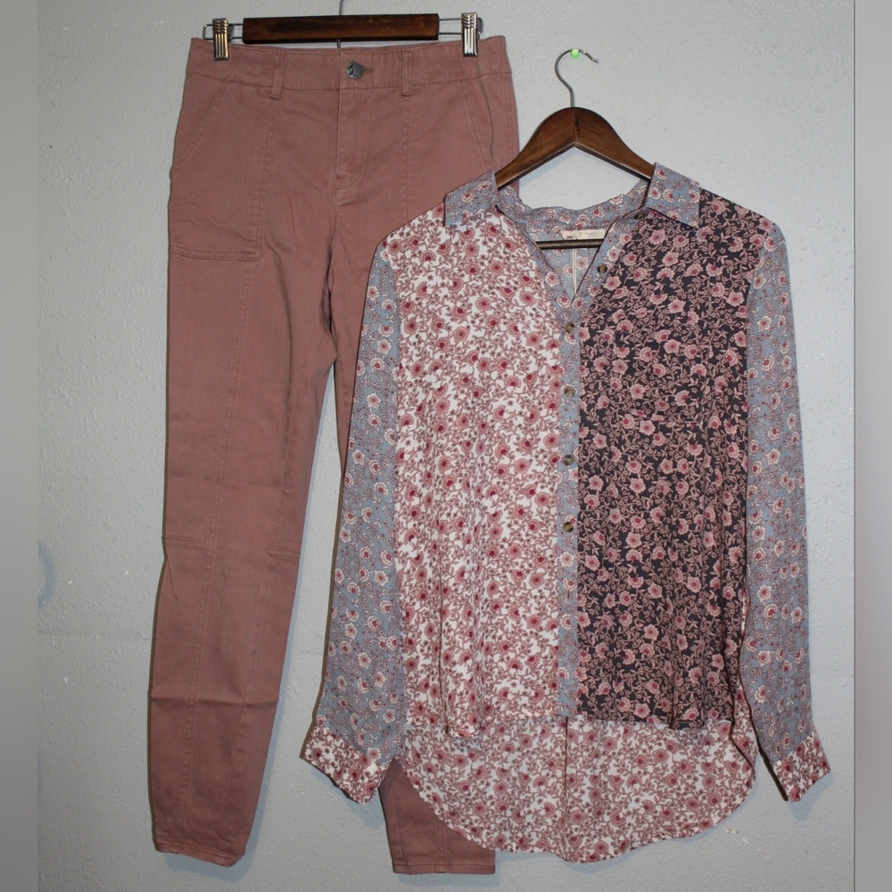 Lou & Grey Pants & Mystree Button Up